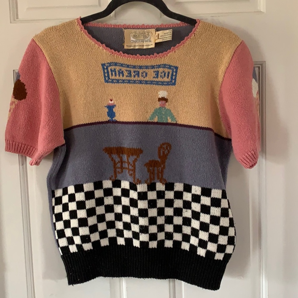 Vintage Susan Bristol Ice Cream Sweater Size 38 M?